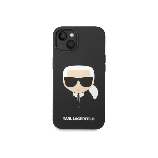 Kryt pro iPhone 14 Plus Karl Lagerfeld Liquid Silicone Karl Head - černý - iSTYLE CZ